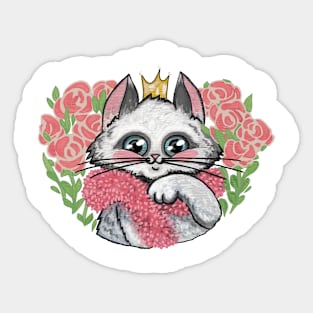 Queen cat Sticker